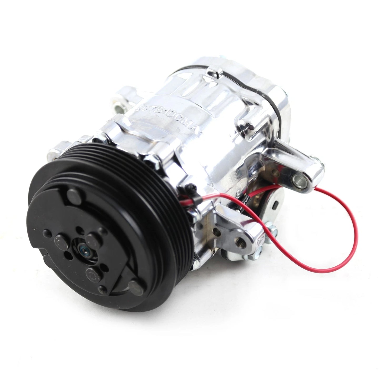 Sanden Style 7176 Chrome AC Air Compressor for Small Body Cars
