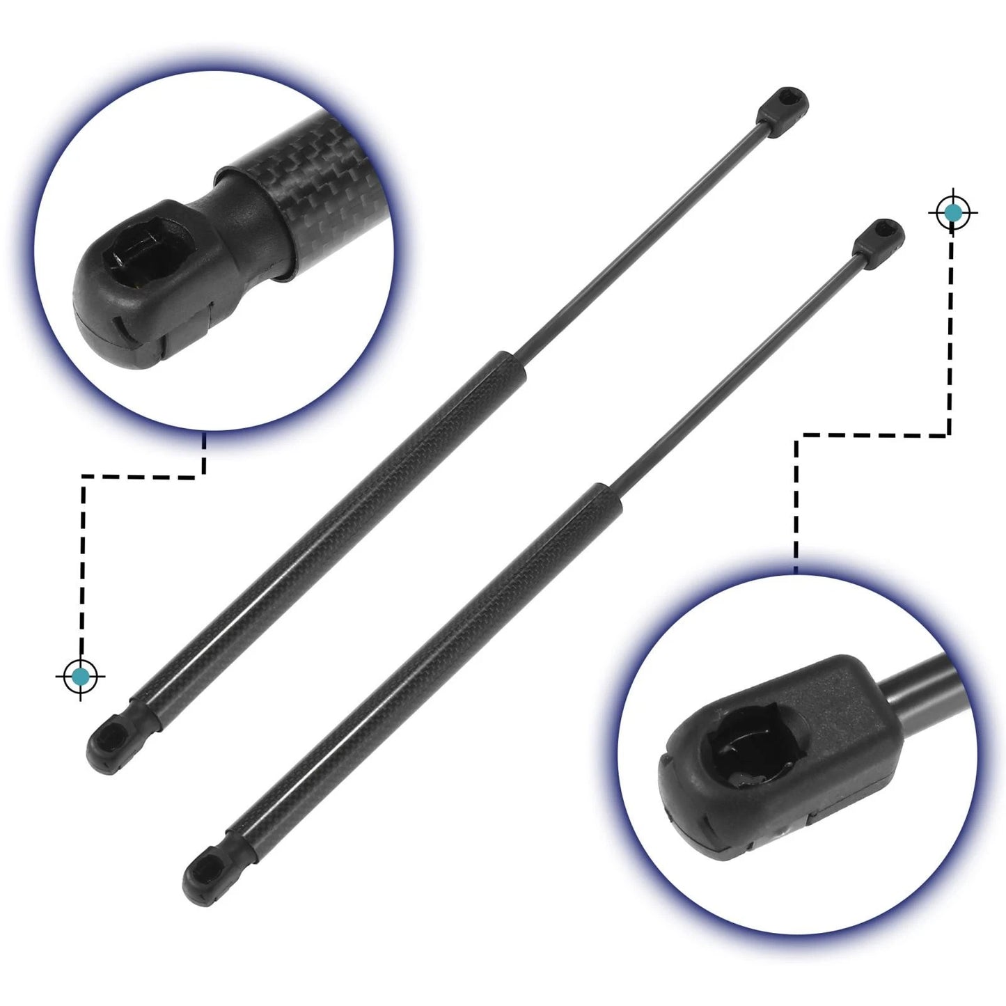 Front Hood Lift Supports Struts Gas Spring for Dodge Ram
