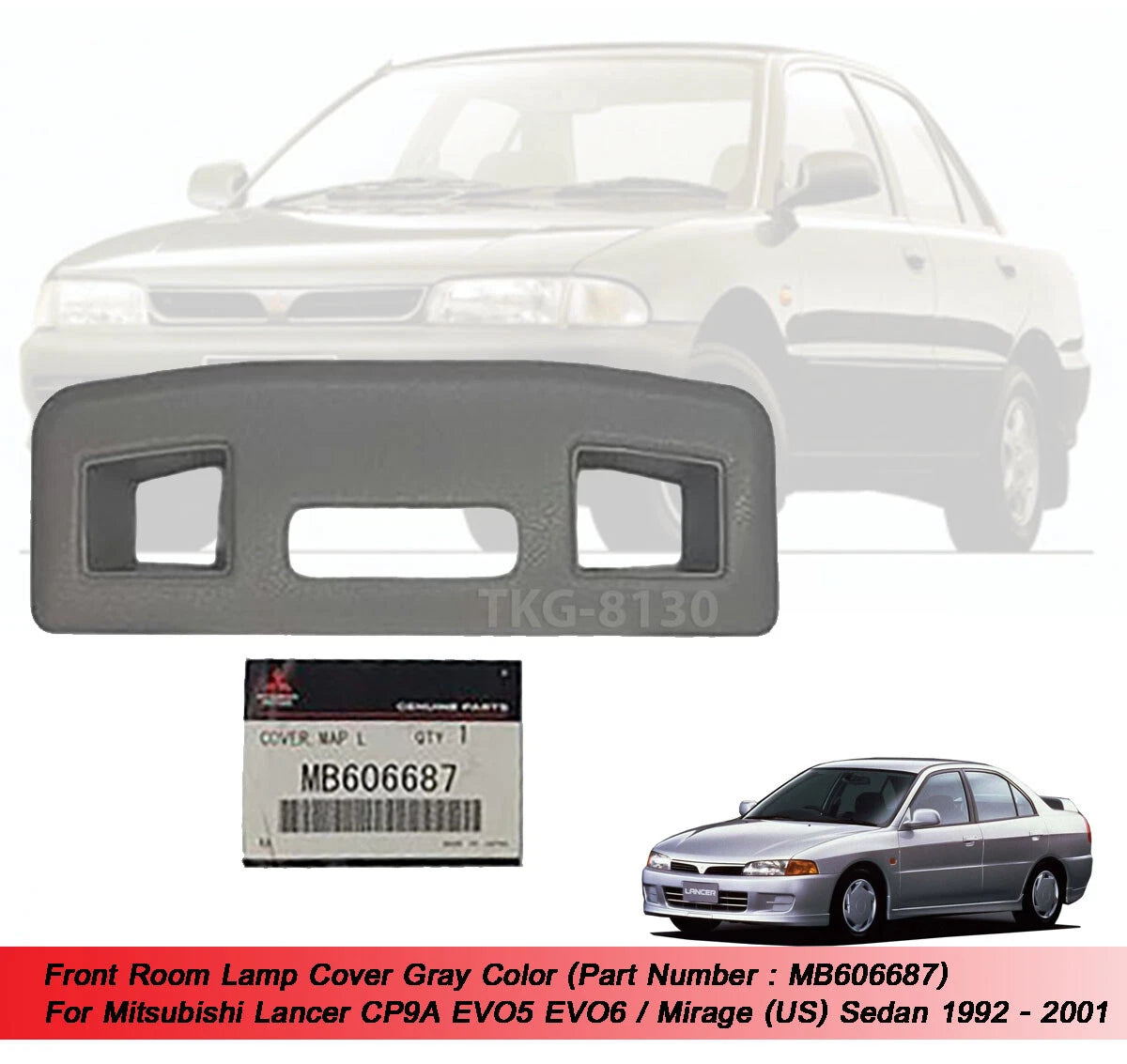 Lamp Cover for Mitsubishi Lancer CP9A EVO5 EVO6 (1992-2001)