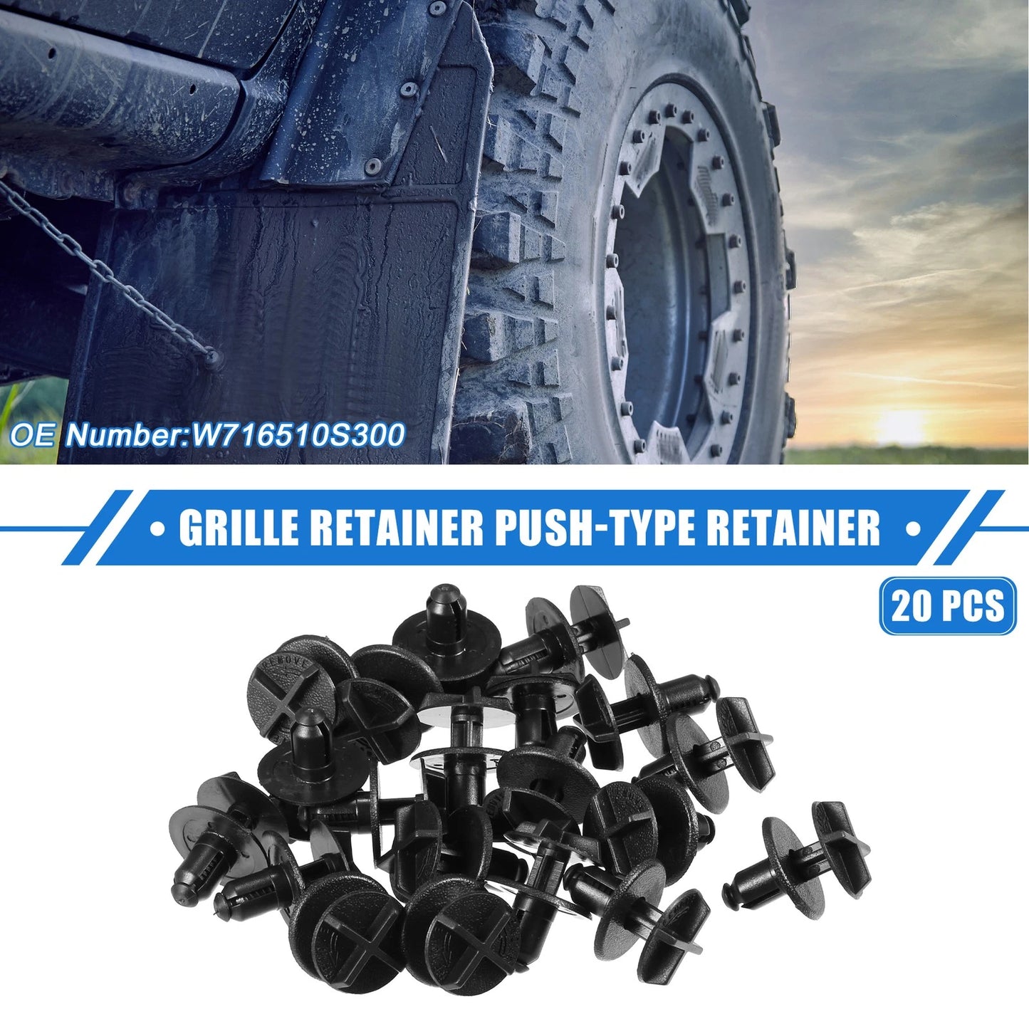 20 x Grille Retainer Clips for Ford Explorer (2020-2023)