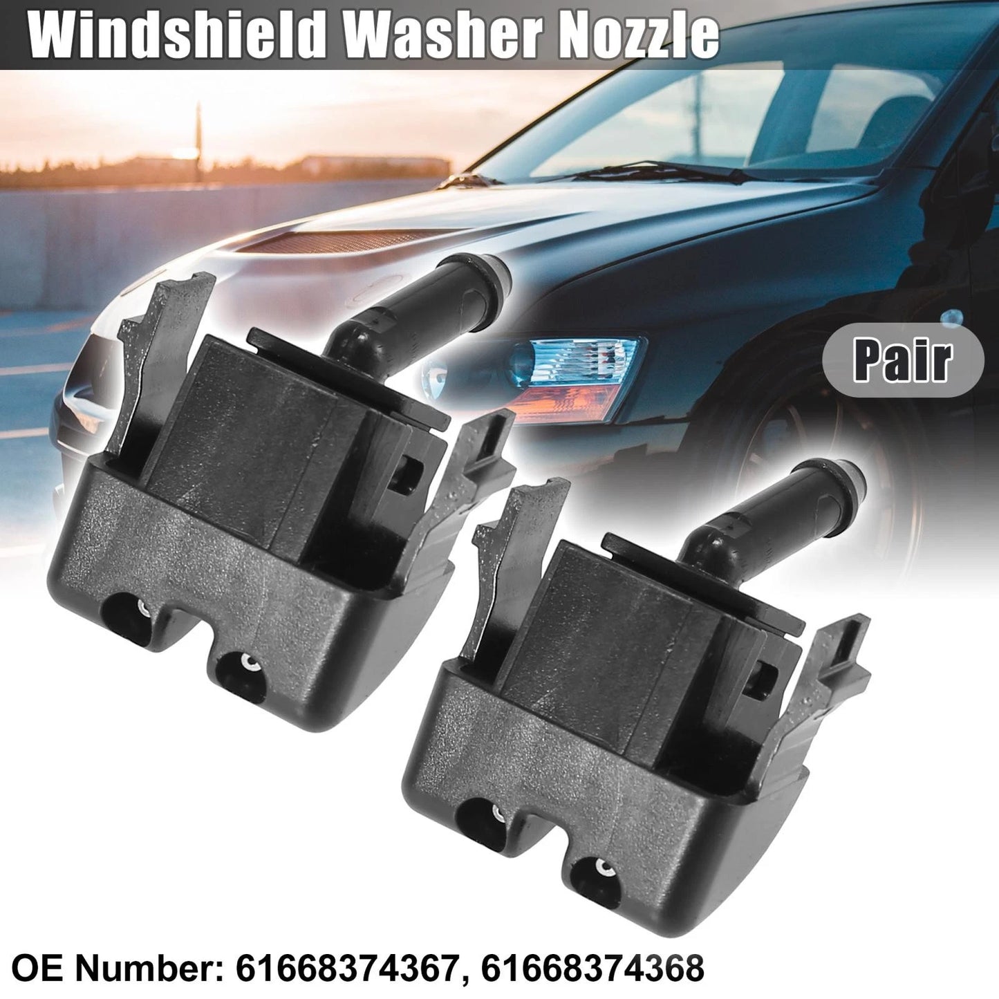 Windshield Washer Nozzles for BMW 3 Series E46 (2002-2006) - 2 x Nozzles