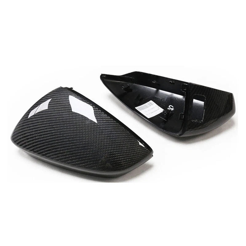 Carbon Fiber Side Mirror Caps Replace for Audi A3 S3 RS3 8Y 20-23 w/ Lane Assist