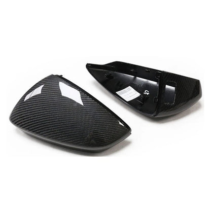 Carbon Fiber Side Mirror Caps Replace for Audi A3 S3 RS3 8Y 20-23 w/ Lane Assist