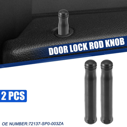Door Lock Rod Knob Black for Honda Civic Si (2002 - 2005)