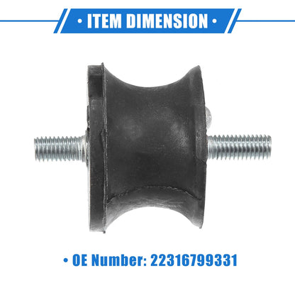 2 x Automatic Transmission Mounts for BMW 325is (1992-1995) Rubber Black