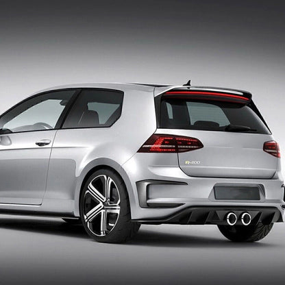 2 x Gloss Rear Bumper Spoiler Fog Light Covers for VW Golf 7 GTI (2013-2016)