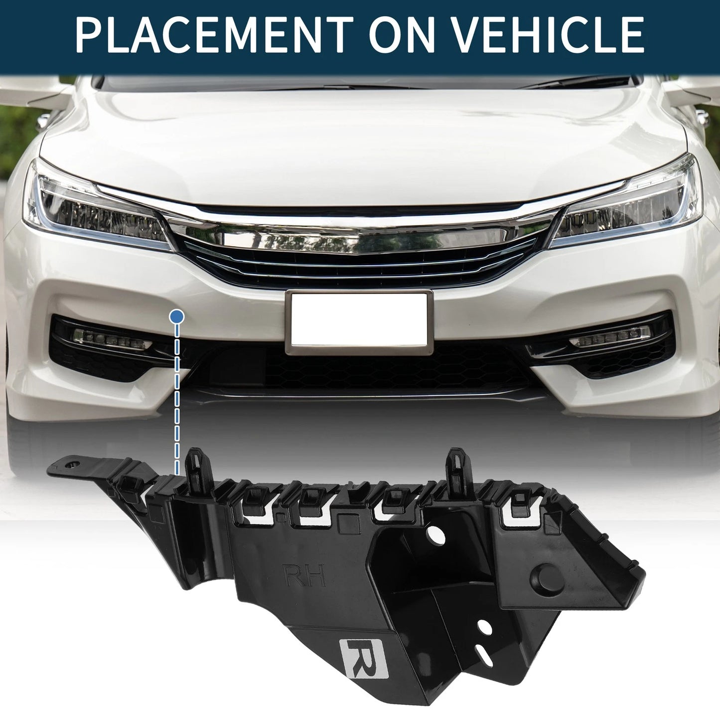1x Right Front Bumper Retainer Bracket for Chevy Trax (2017-2022)
