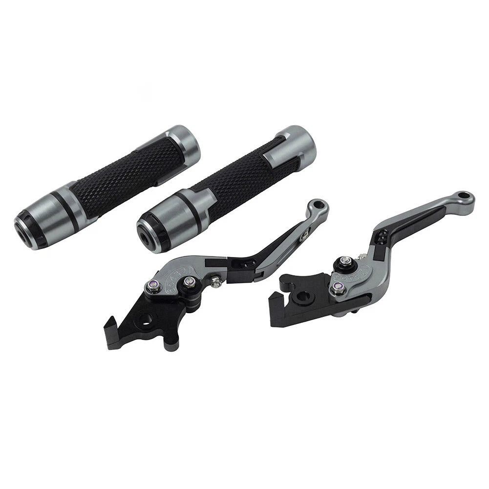 Folding Extendable Brake Clutch Lever Grip Set for Kawasaki Ninja ZX-6