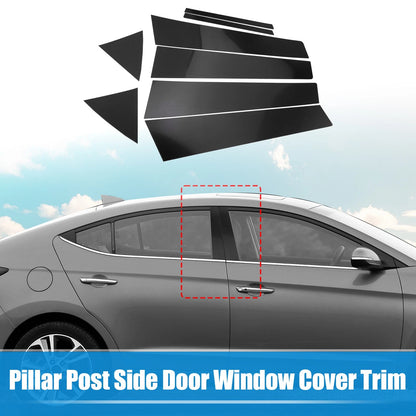 8pcs Car Pillar Post Side Door Window Covers for Hyundai Elantra (2017-2023)