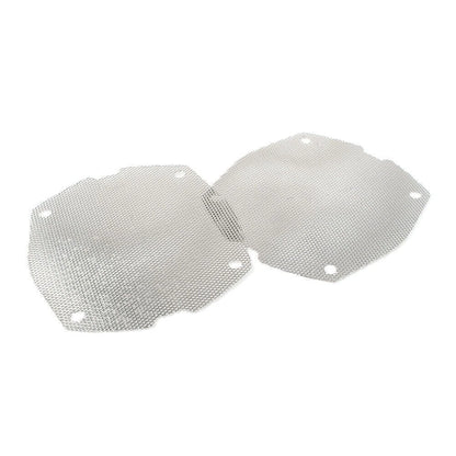 2 x Chrome Front Mesh Speaker Grilles for Harley Dresser FLH/T Electra Glide