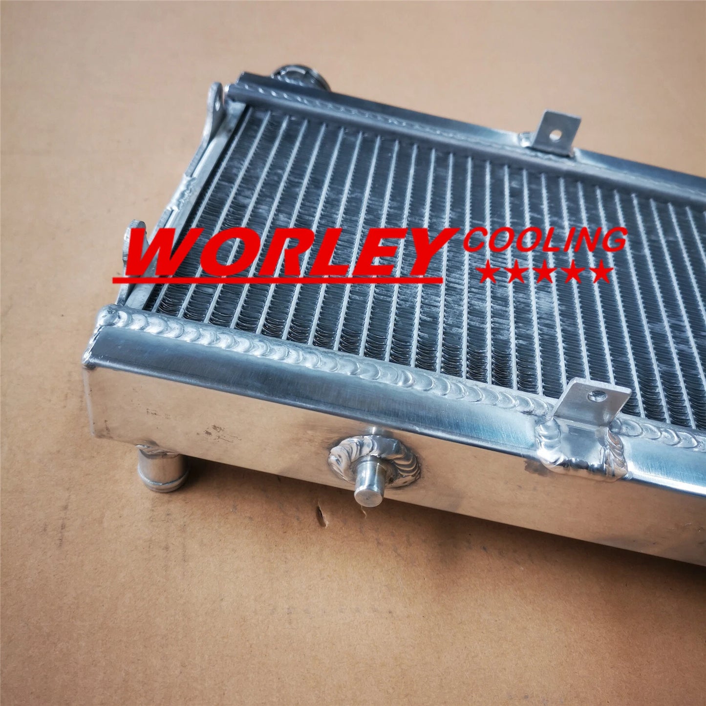 Aluminum Radiator for Honda TRX250 TRX250R (1988-1989) + Hose, Black