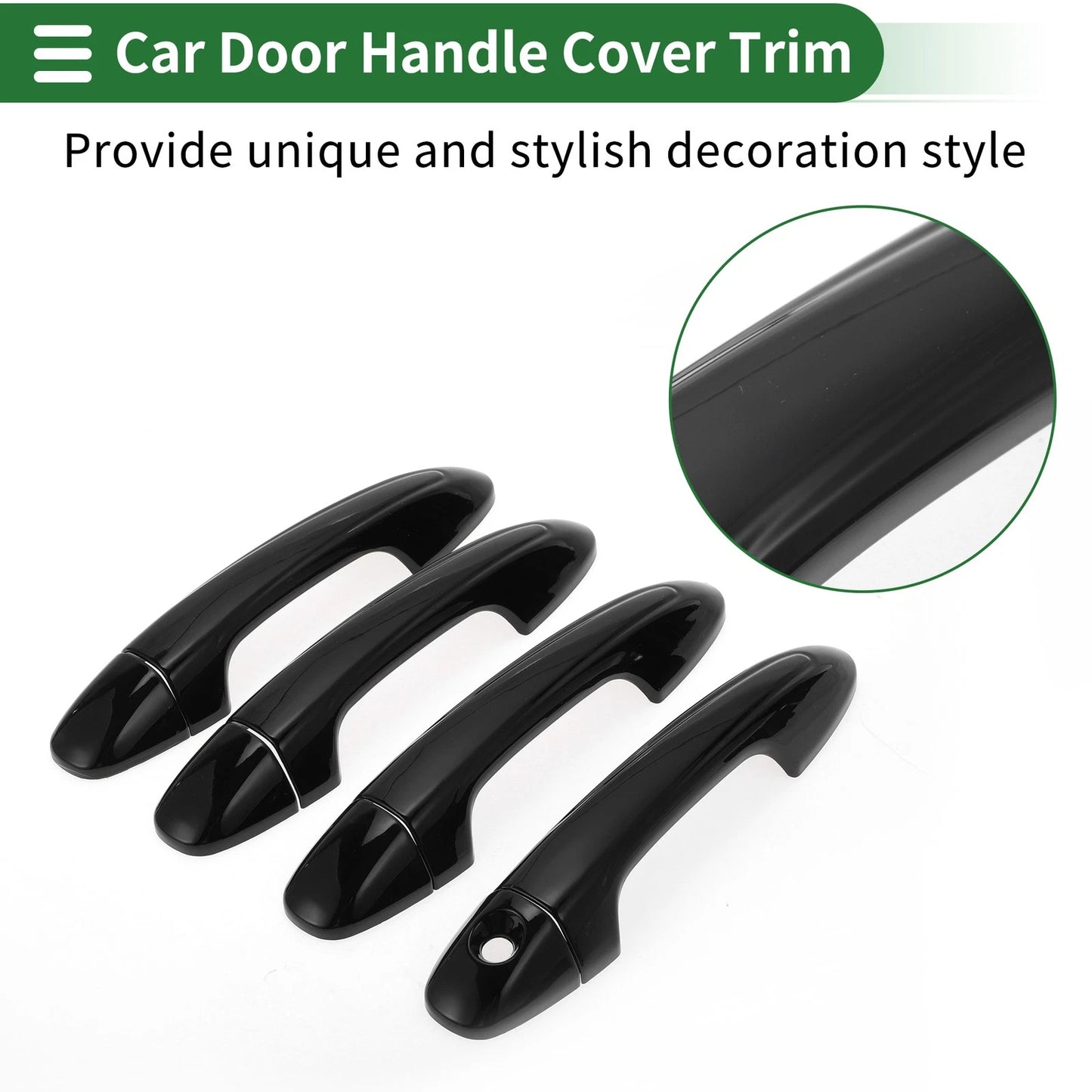 Car Door Handle Cover Trim for Toyota RAV4 2013-2018 - Black
