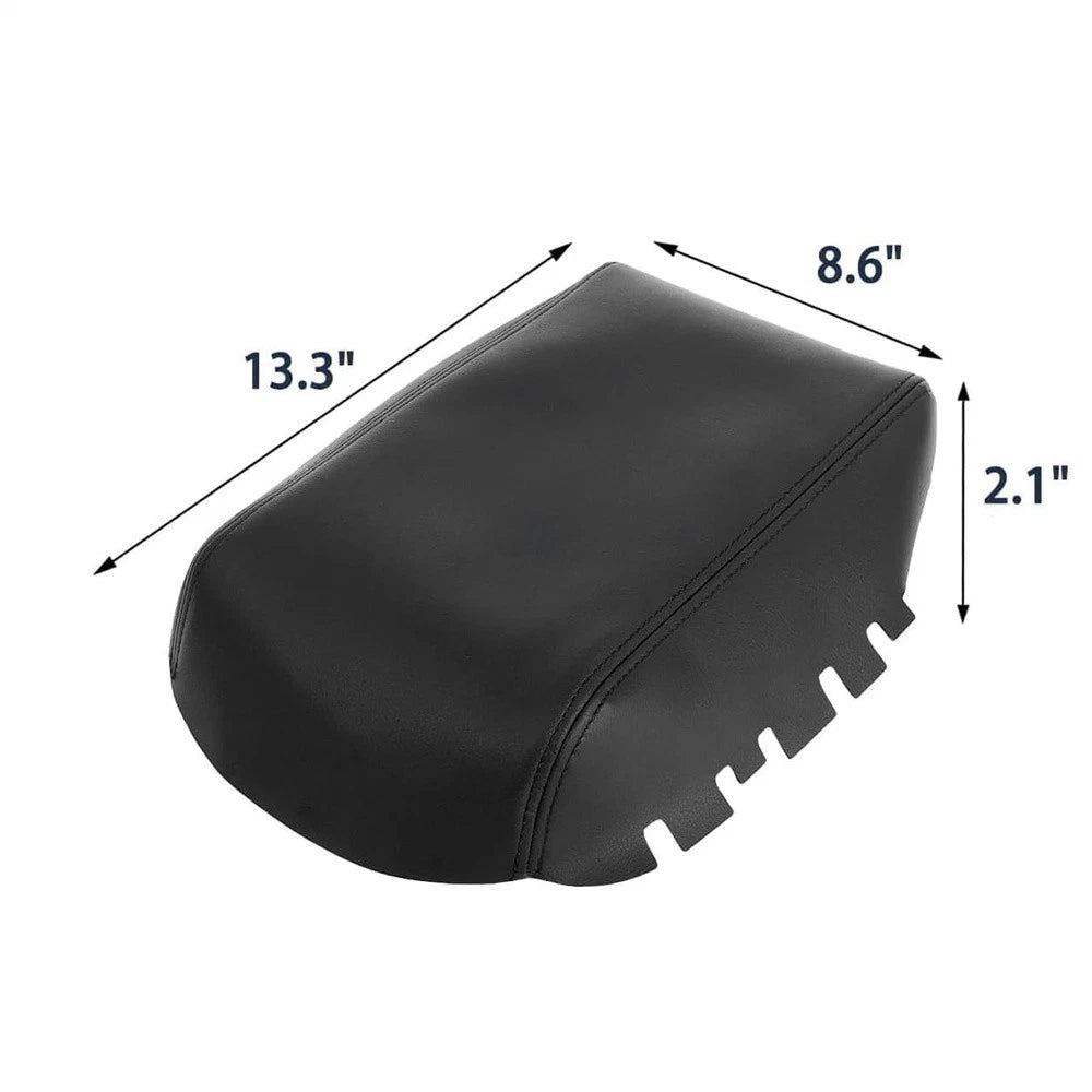 Leather Center Console Lid Armrest Cover Trim for Toyota 4Runner (2010-2023)