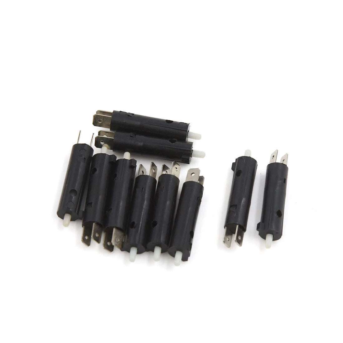 Brake Light Control Switch 10 x 2-Pin 40x8mm Black for ATV Motorcycle Scooter