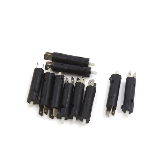 Brake Light Control Switch 10 x 2-Pin 40x8mm Black for ATV Motorcycle Scooter