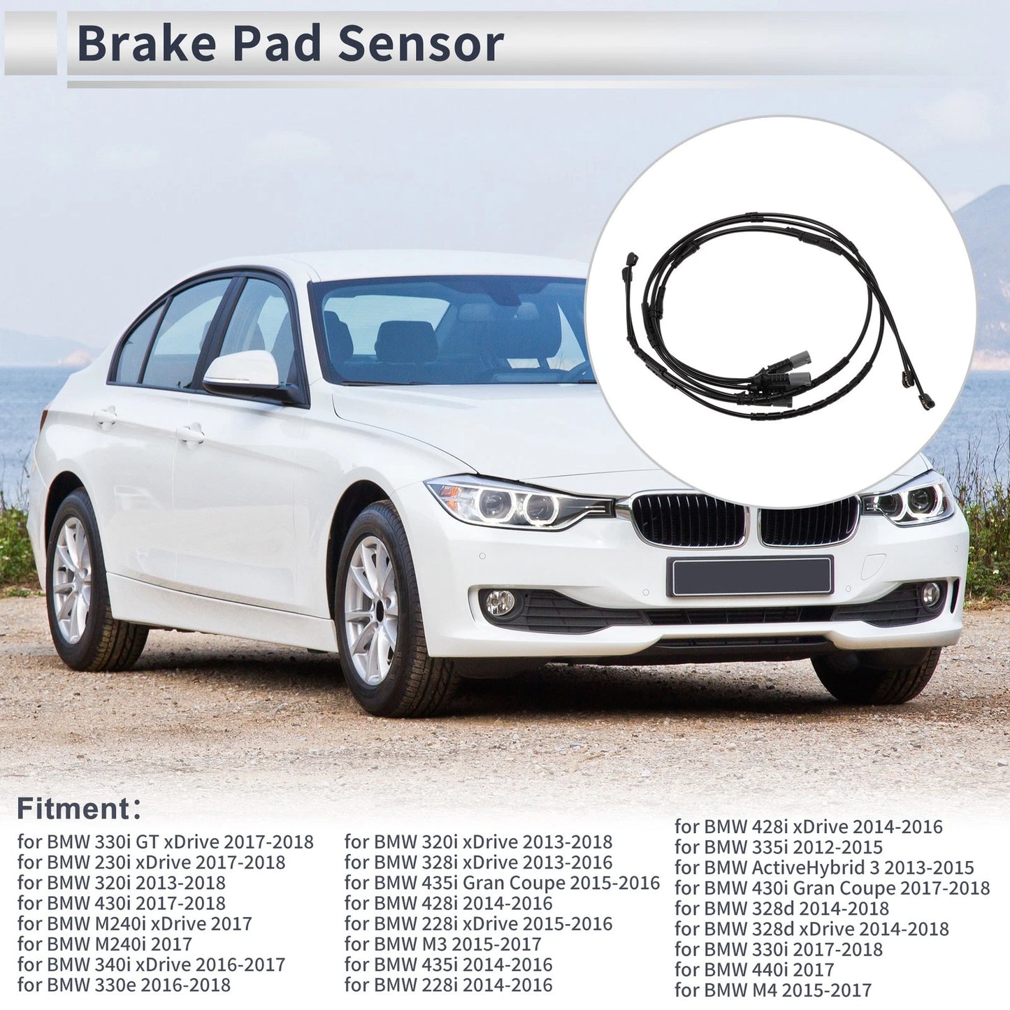 Brake Pad Wear Sensor for BMW 330i GT xDrive (2013-2020)