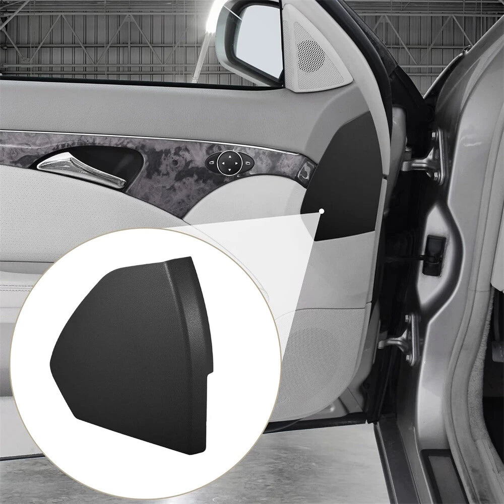 Black ABS Front Left Door Cover Trim Panel for Benz E-Class W211 (2003-2009)