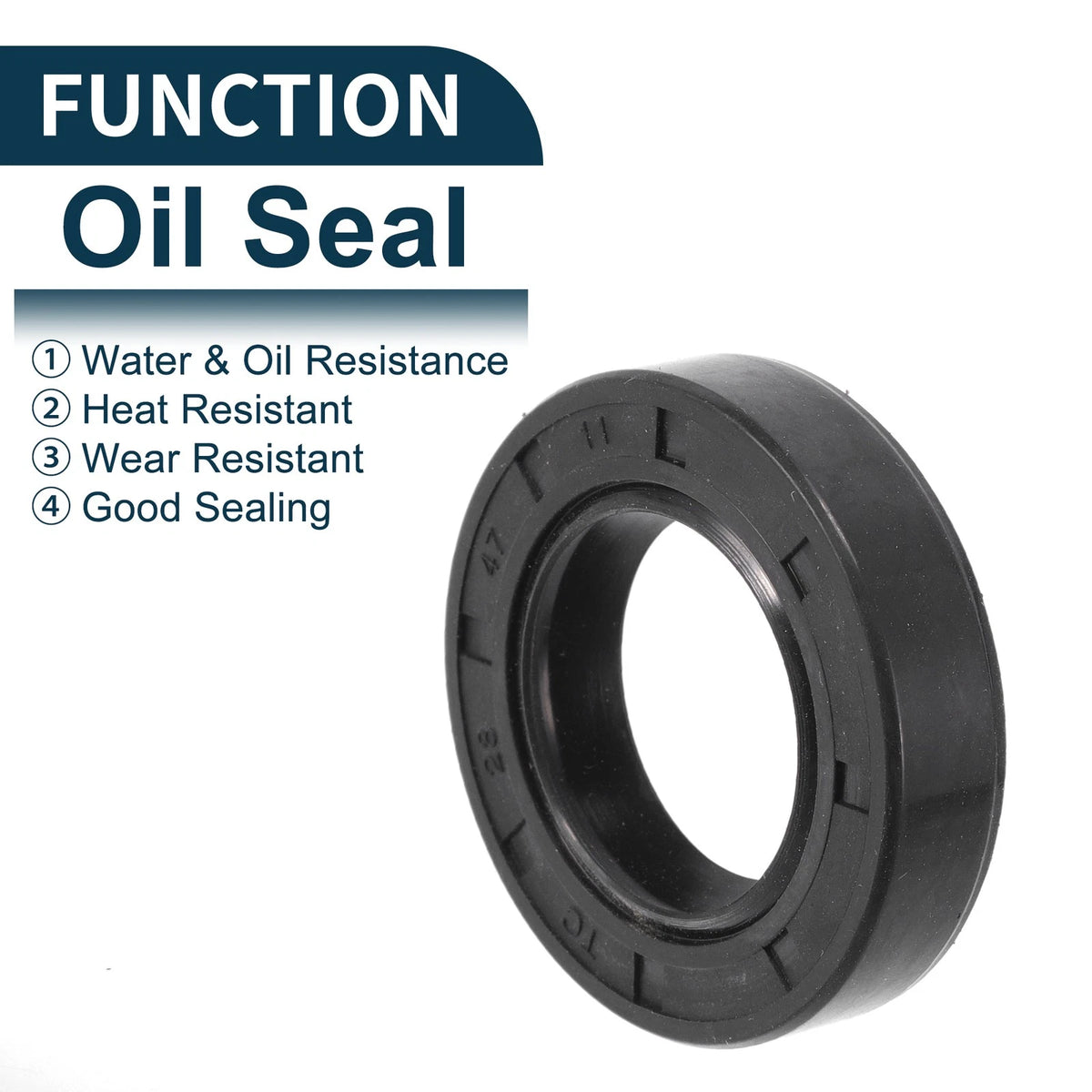Oil Seal 28x47x11mm NBR Rubber Seal Ring 5Pcs for Make Model