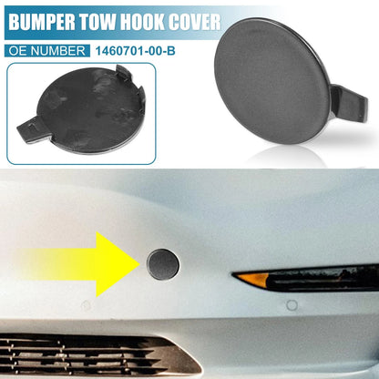 Silver Tone Bumper Tow Hook Cover Cap for Tesla Model 3 (2017-2023)