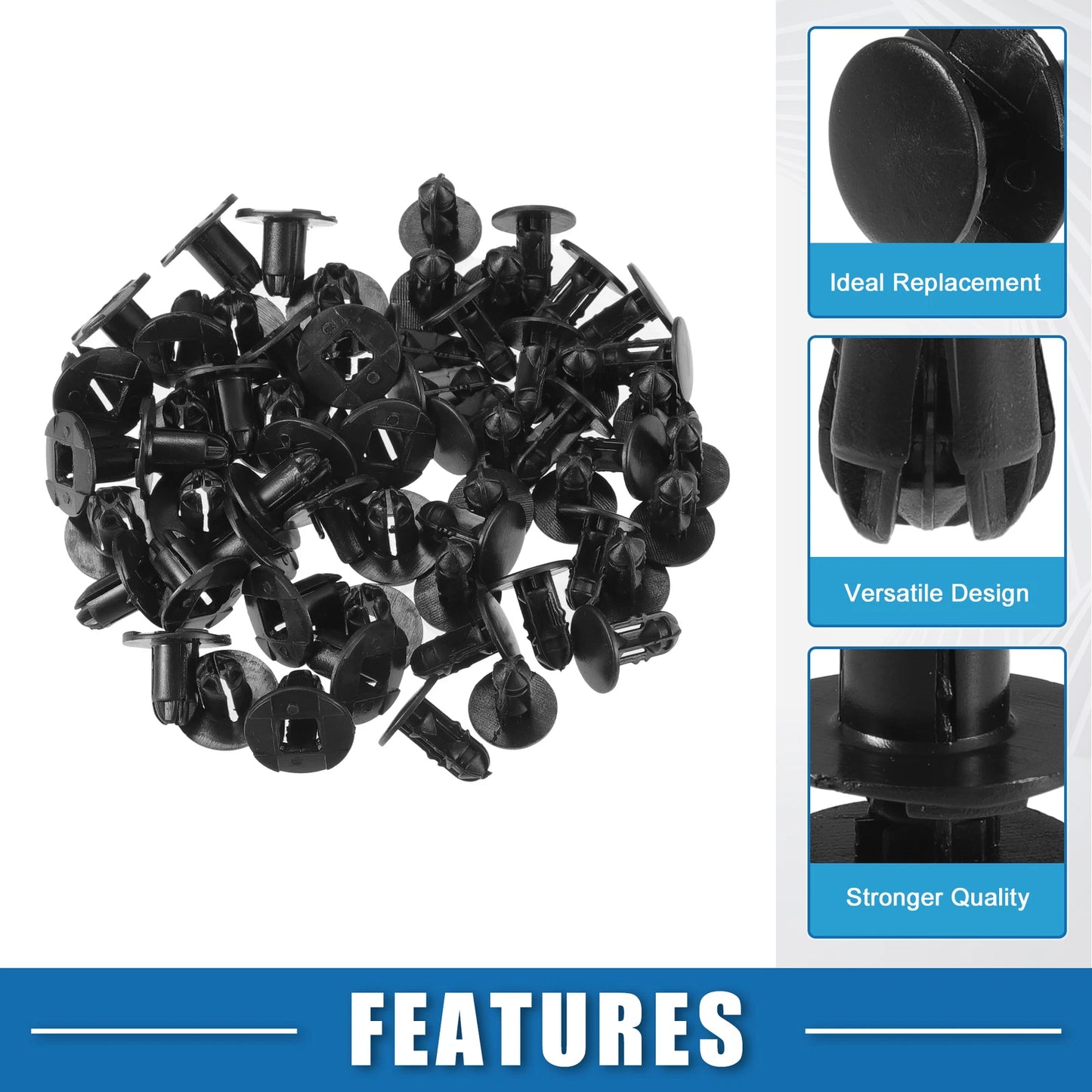 30 Pcs Push-Type Retainer Clips for Hyundai Accent (2000-2015)