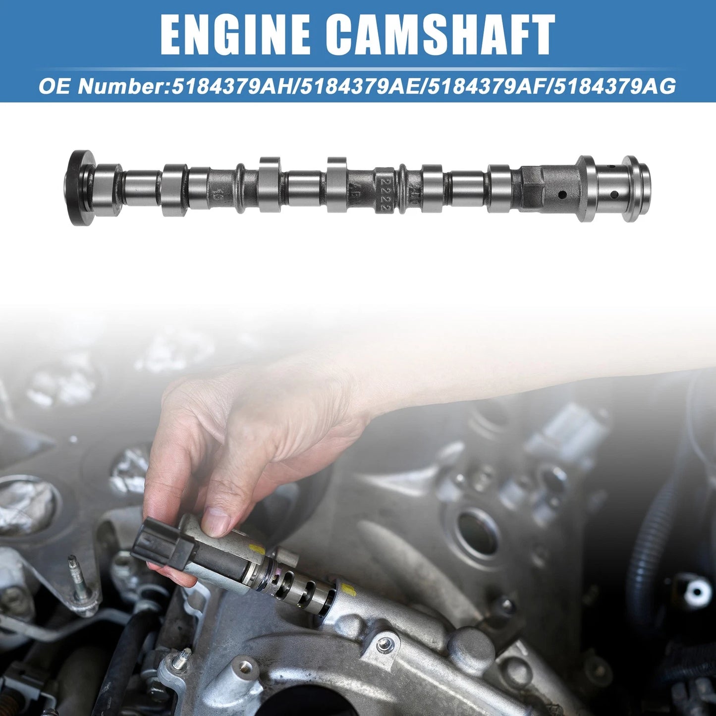 1 x Intake Camshaft for Dodge Silver Tone