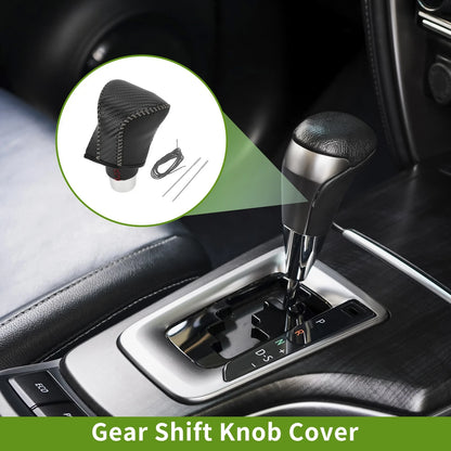 Car Gear Shift Knob Cover 1 Pc for Lexus ES300h (2018-2023) Black Carbon Fiber