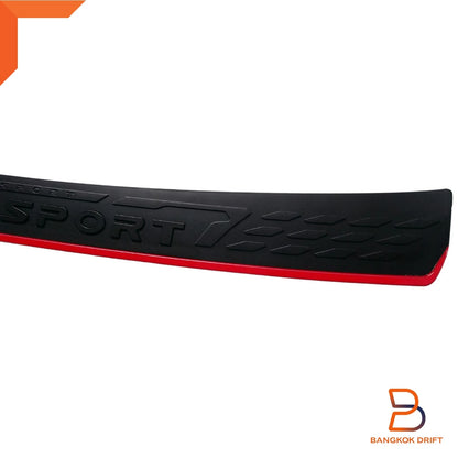 Black Rear Bumper Step Scuff Plate Cover for Mitsubishi Pajero Sport (2019-23)