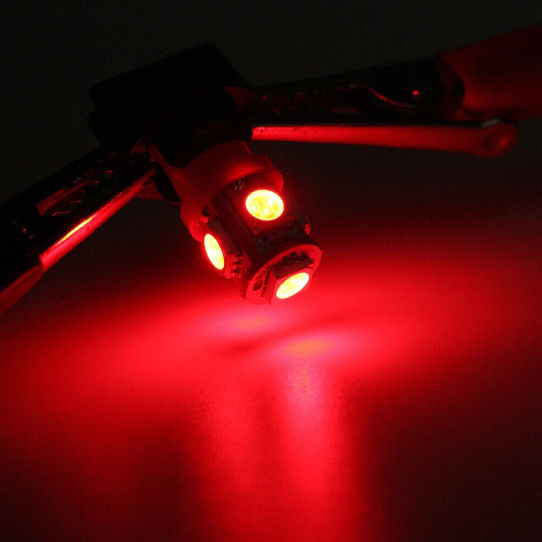 10 x T10 LED Red Dashboard Gauge Cluster Bulbs for Universal
