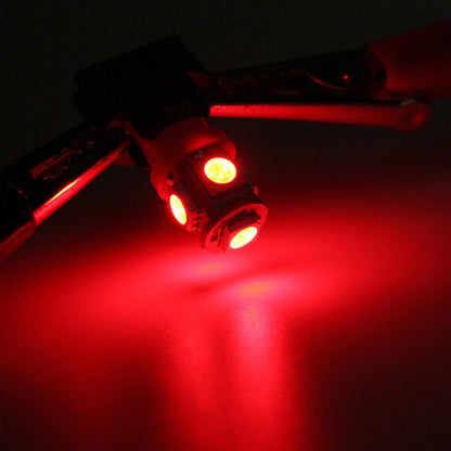 10 x T10 LED Red Dashboard Gauge Cluster Bulbs for Universal