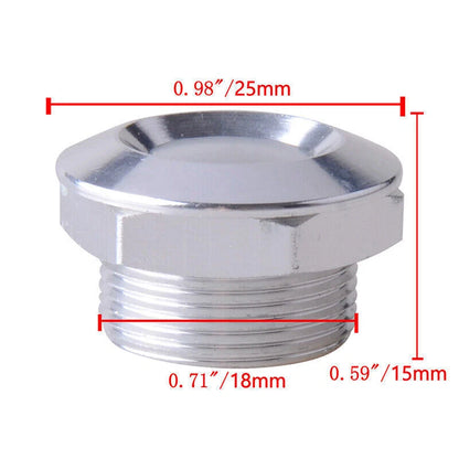 Universal Silver Push Button Quick Release Hood Pins for Cars & Trucks
