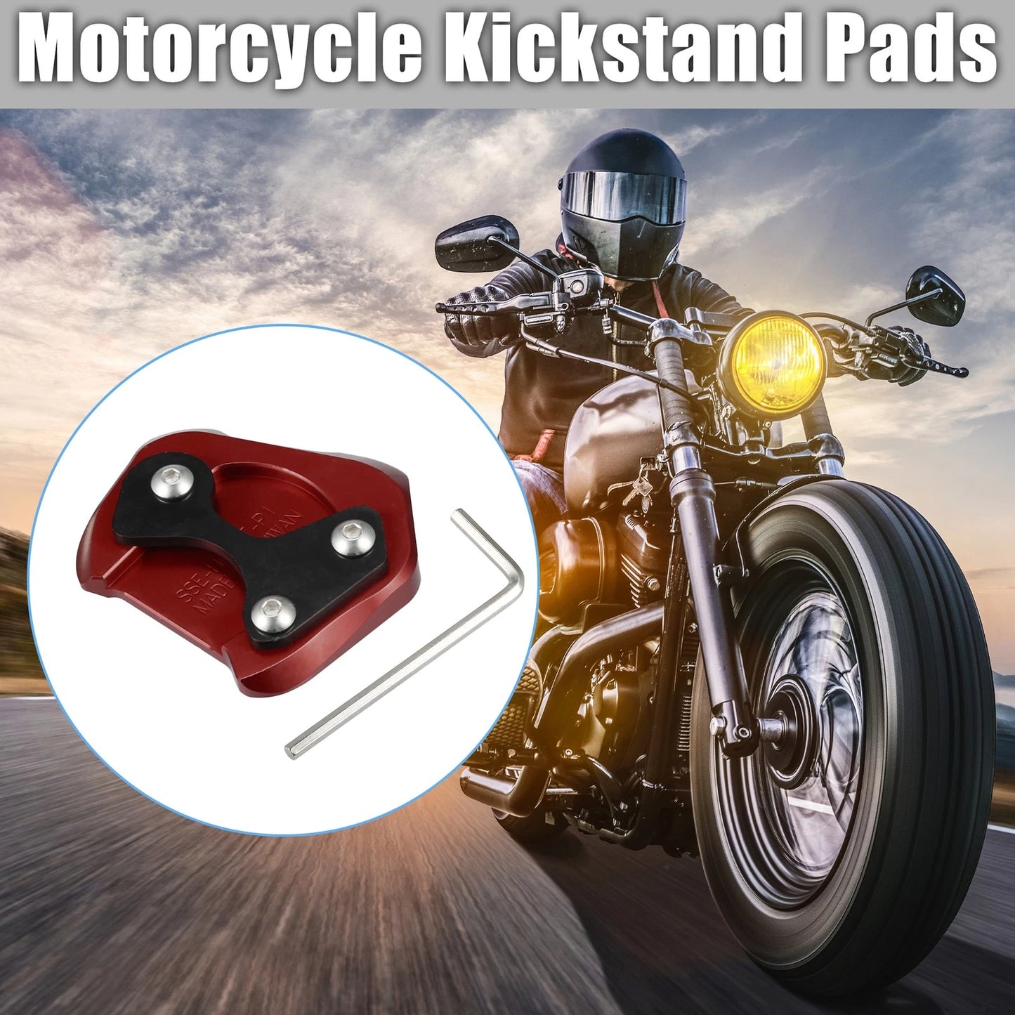 1 Set Kickstand Pad Aluminum Alloy for HONDA CB200X (2021–2022)