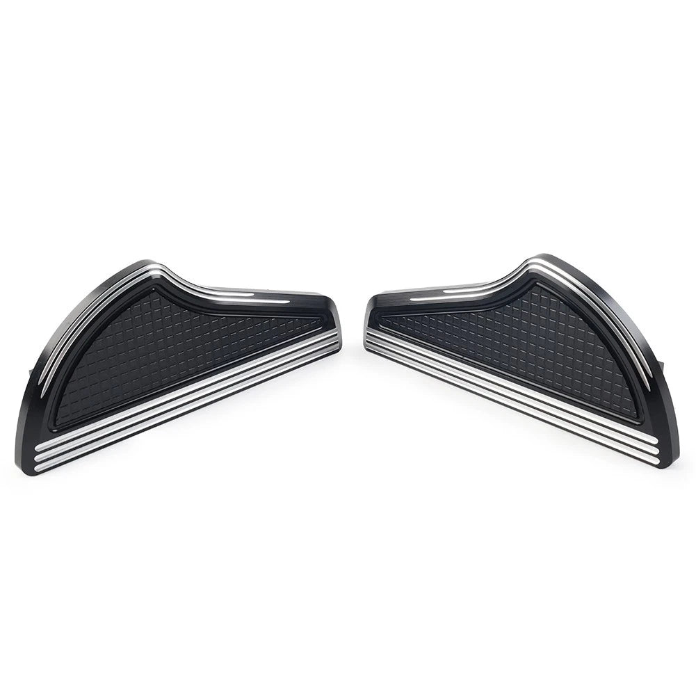 Rear Passenger Floorboards for Harley Touring (1993-2023) Black Aluminum