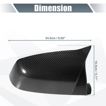 Rearview Mirror Cover Cap Carbon Fiber for BMW 525i 528i 530i 535i (2001-2007)