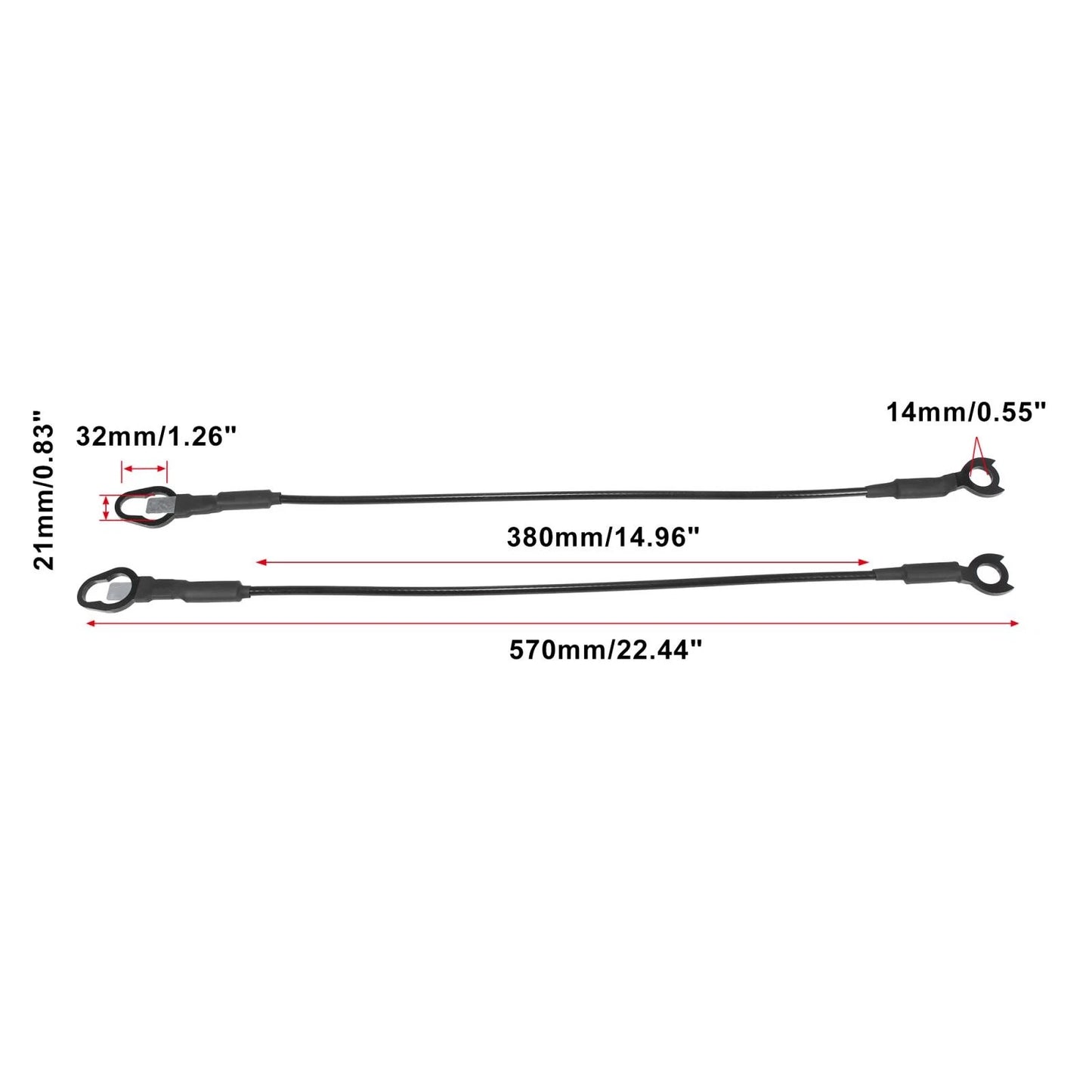 Rear Tailgate Cables for Dodge Ram 1500 2500 3500