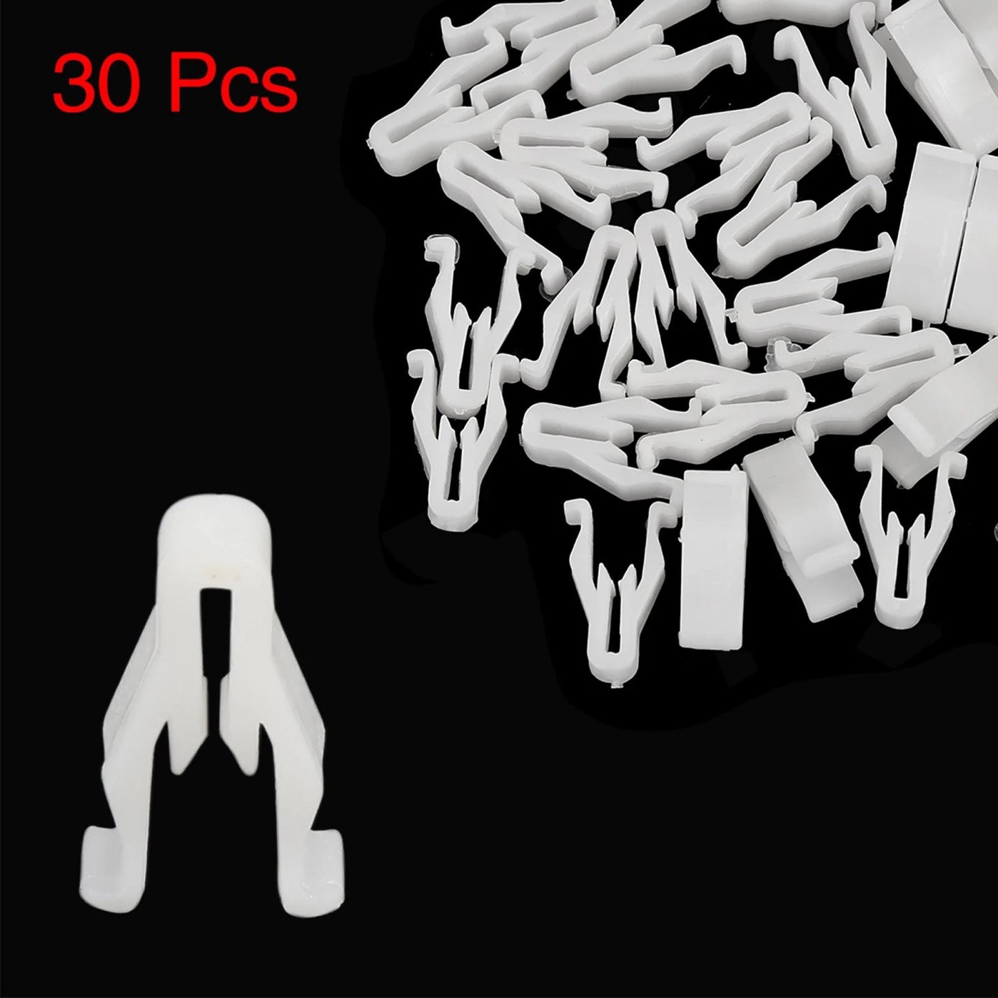 30pcs White Plastic Nylon Switch Bezel Clip for Toyota for Lexus