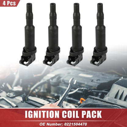 4 x Ignition Coil Pack for BMW 128i (2008-2013) - High-Performance Replacement