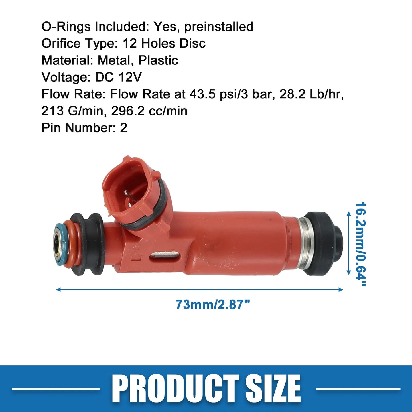 Fuel Injector 1 Pc for Lexus RX330 (2004–2009)