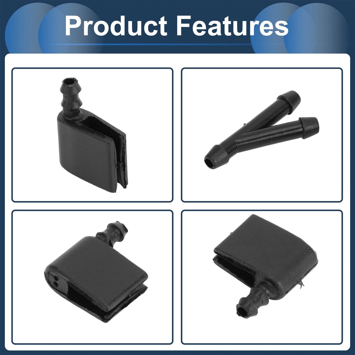 Windshield Washer Nozzle & Hose Connector for Mercedes-Benz (2000-2005)