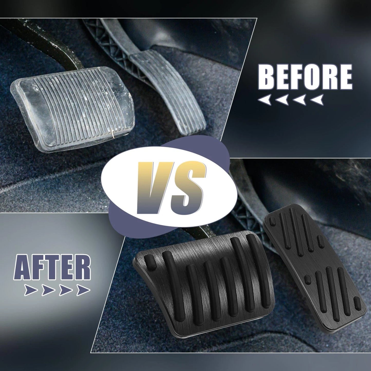 Brake Pedal & Gas Accelerator Pedal Covers for Jeep Cherokee (2014-2021)