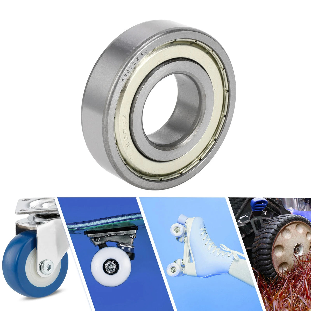 35x80x21mm 1 Pc Deep Groove Ball Bearings for Scooter Skateboard Wheel