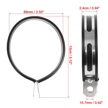 89mm/3.50" Motorcycle Exhaust Down Pipe Clamp Bracket Universal