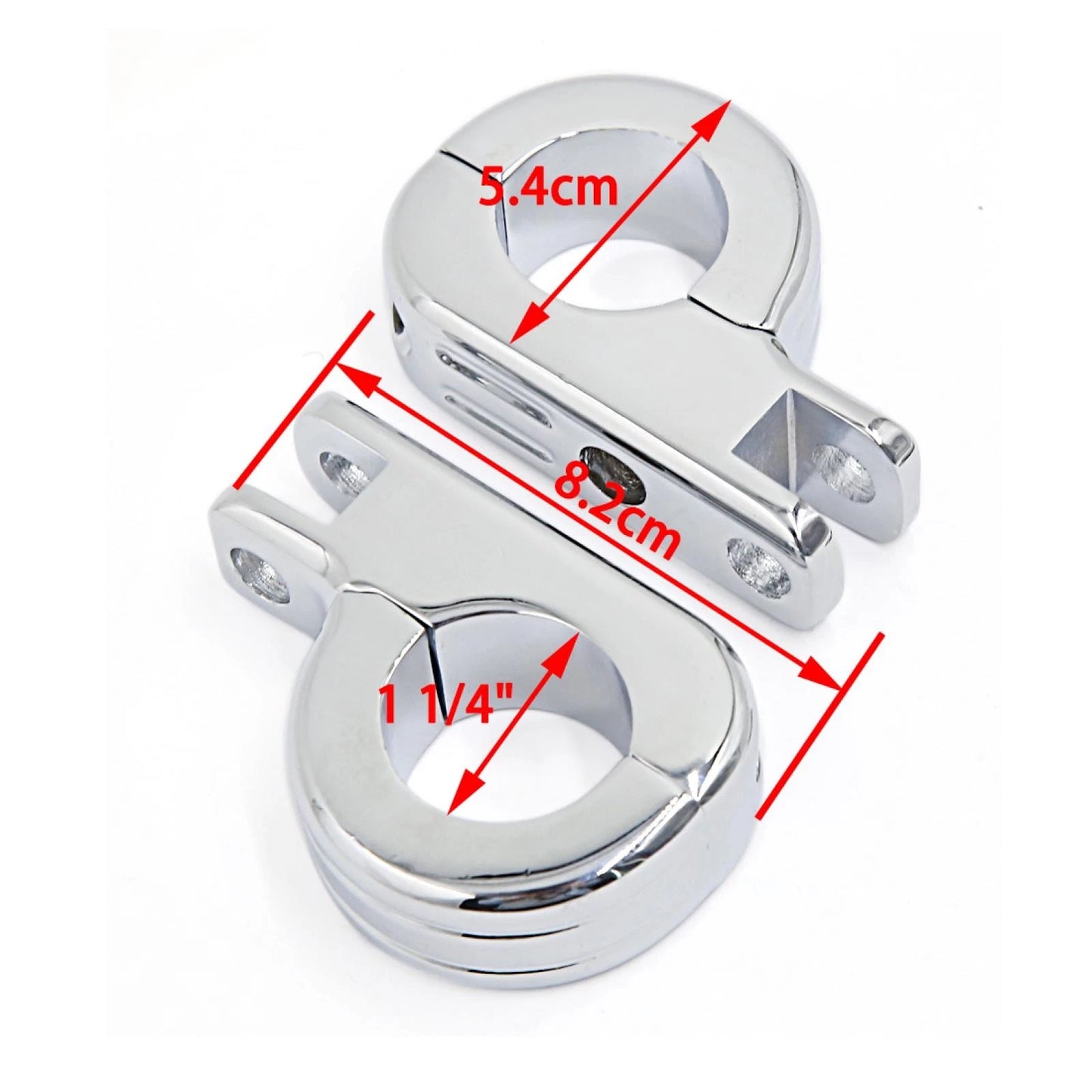 1.25" / P Clamp On / Footpegs Mount for Harley Davidson Chrome Universal