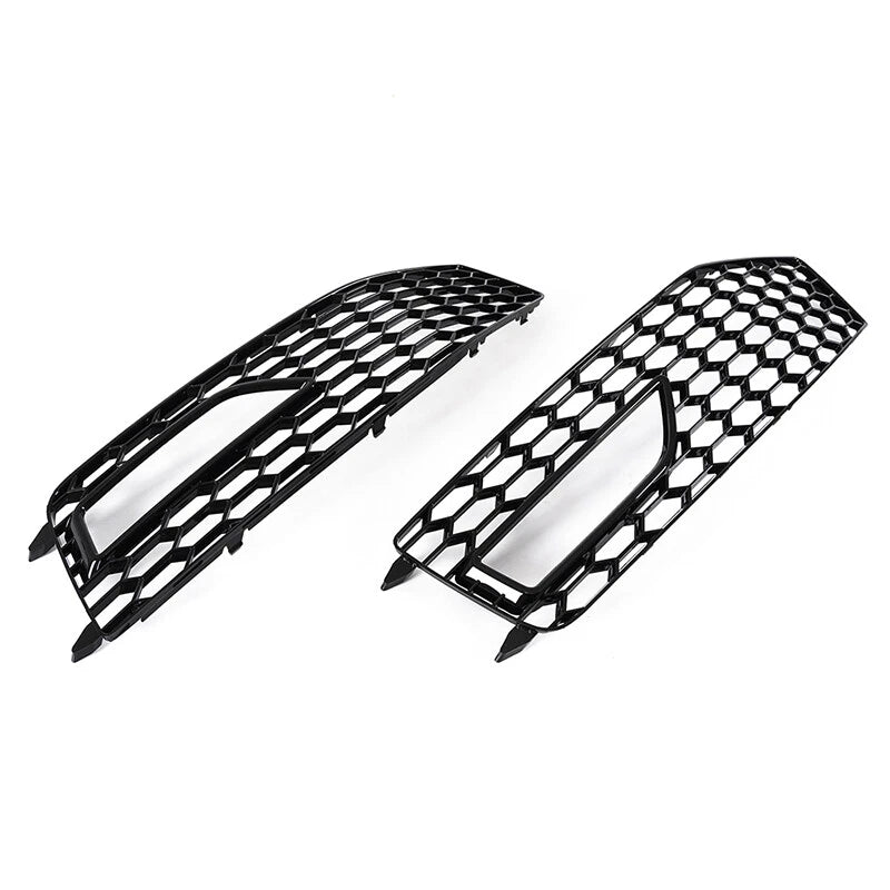 RS4 Style Honeycomb Mesh Fog Light Grille Cover for Audi A4 B8 (2009-2012)
