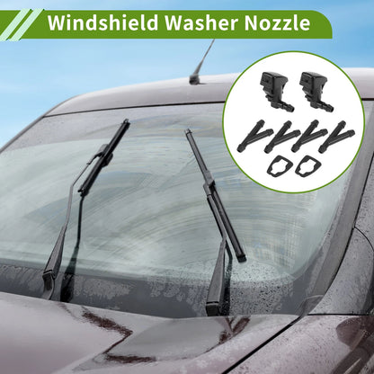 Windshield Washer Nozzle With Hose Connector / 1 Set / for Toyota