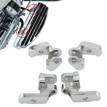 Front Driver Floorboard Relocation Brackets for Harley Touring Road Glide (2014-2023)