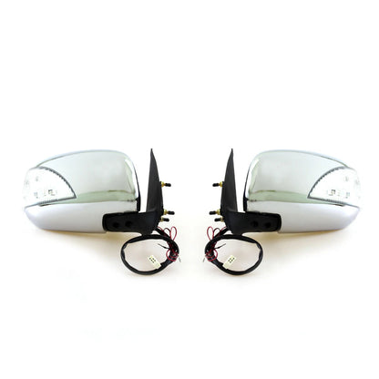 Chrome Electric Folding LED Door Wing Mirrors for Toyota Hilux2004-2015