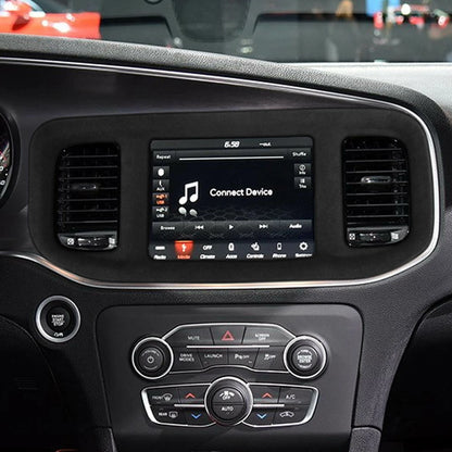 1x Black Navigation Panel Cover for Dodge Charger (2015-2023)