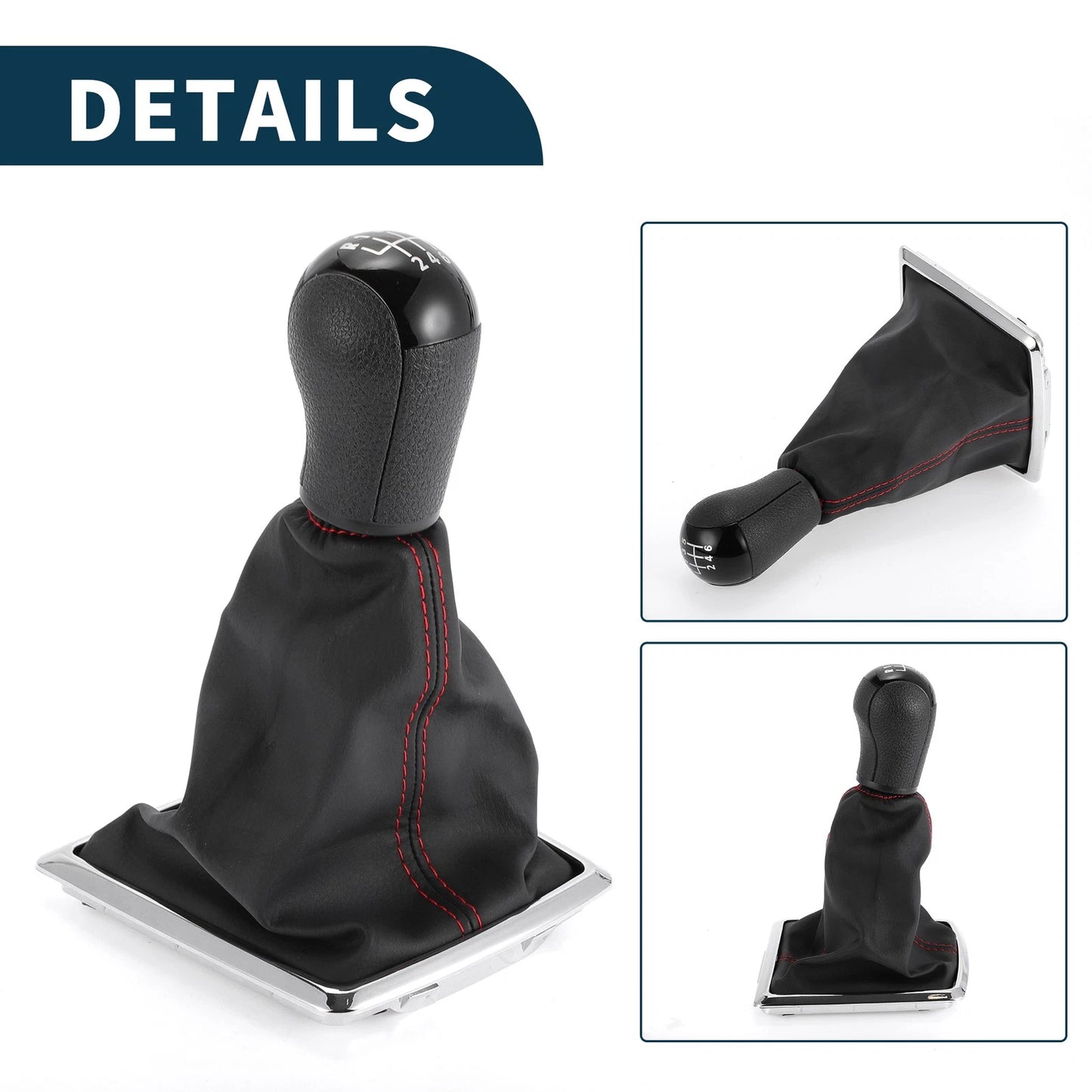 6 Speed Manual Gear Shift Knob & Cover for Ford Focus (2000-2018)