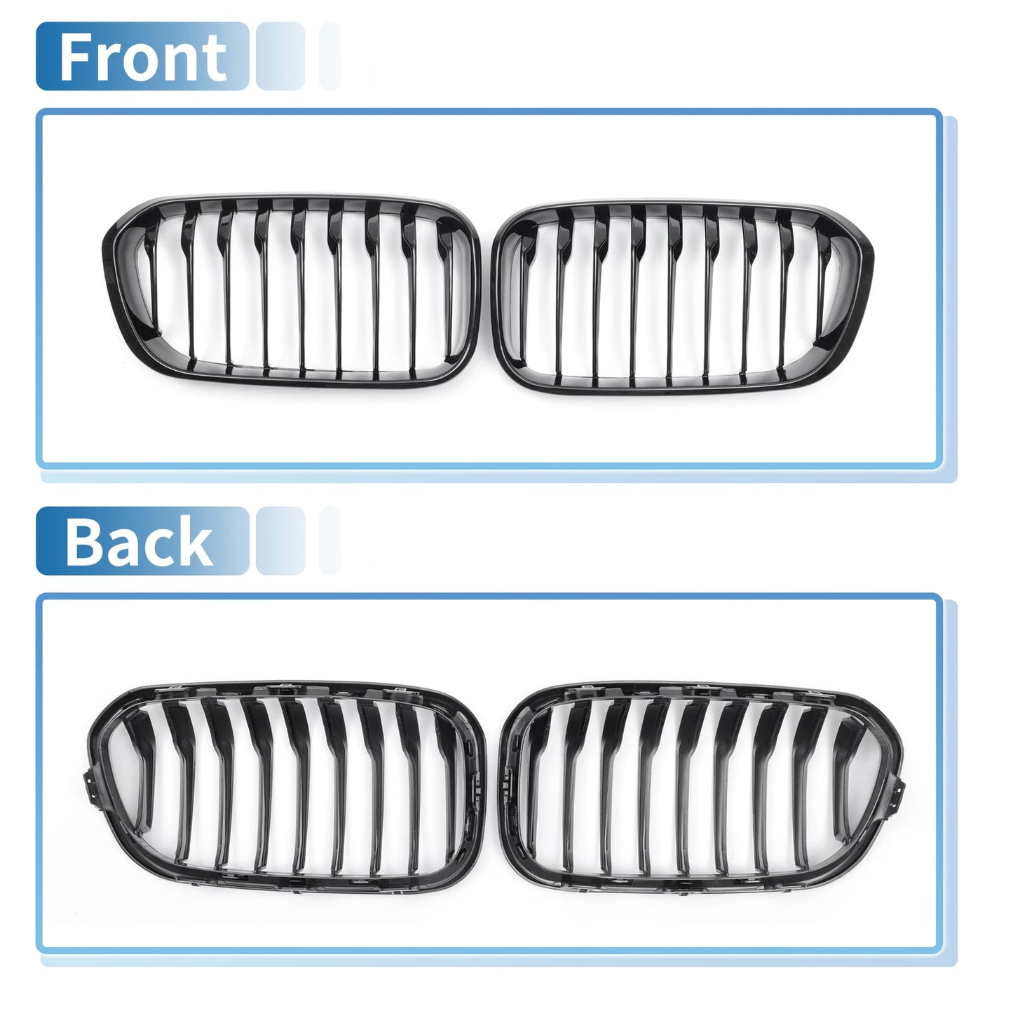 Front Upper Bumper Grille for BMW 1 Series F20 (2015-2018)