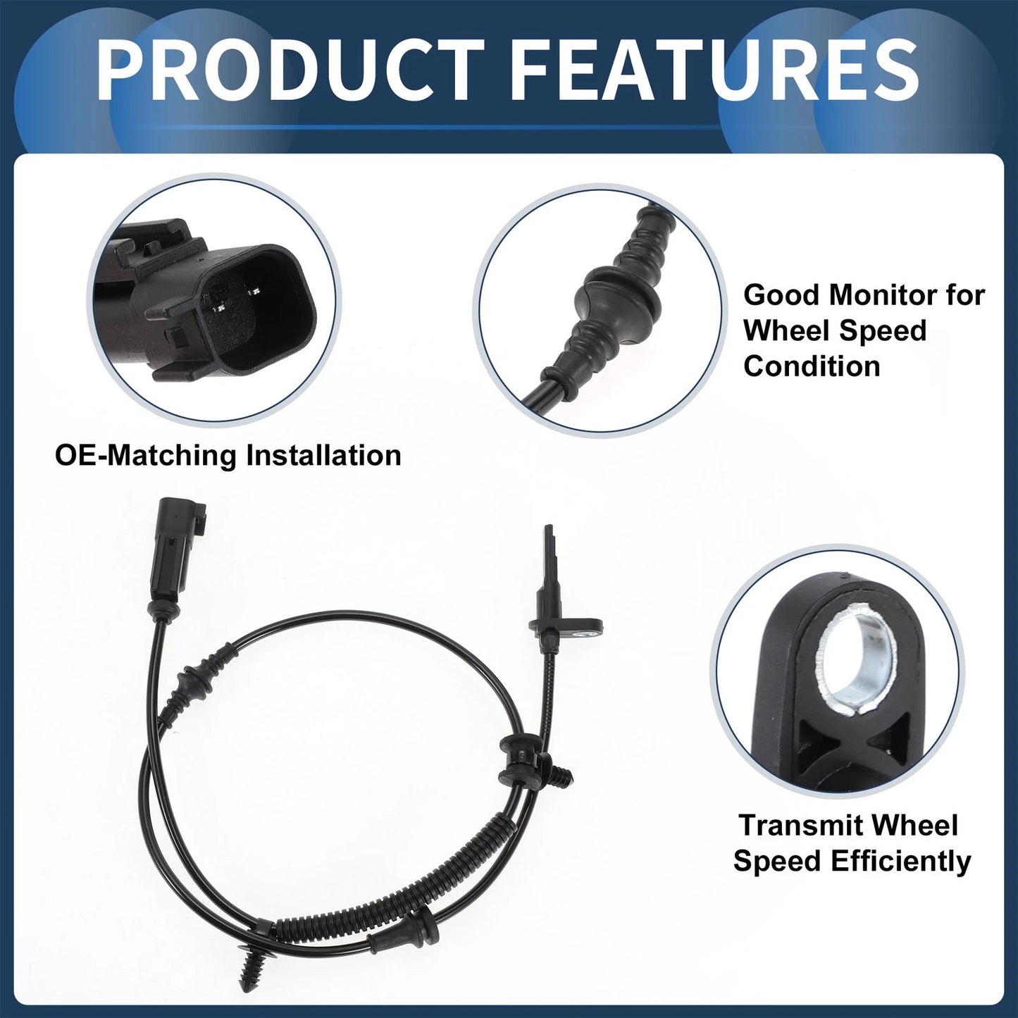 ABS Wheel Speed Sensor for Ford Flex 2010-2019 Rear